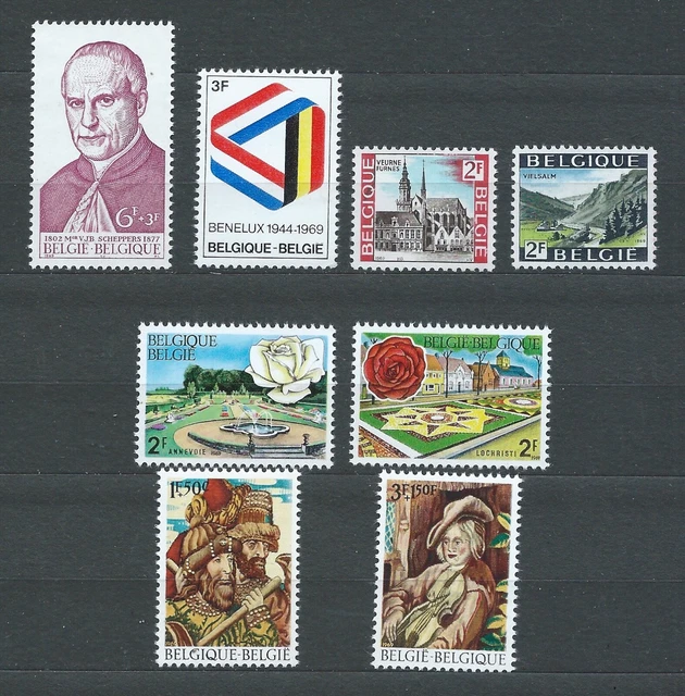 BELGIË BELGIQUE - 1969 YT 1499 à 1506 - TIMBRES NEUFS** MNH LUXE