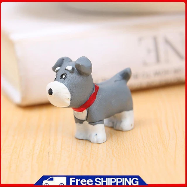 Cute Simulation Mini Dog Resin Ornaments Crafts Car Home Decor (RS-8147) .
