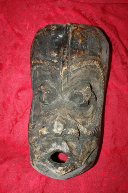 Ibibio Ekpo Society Hand Carved Ceremonial Tribal African Wood Mask Nigeria Rare 11
