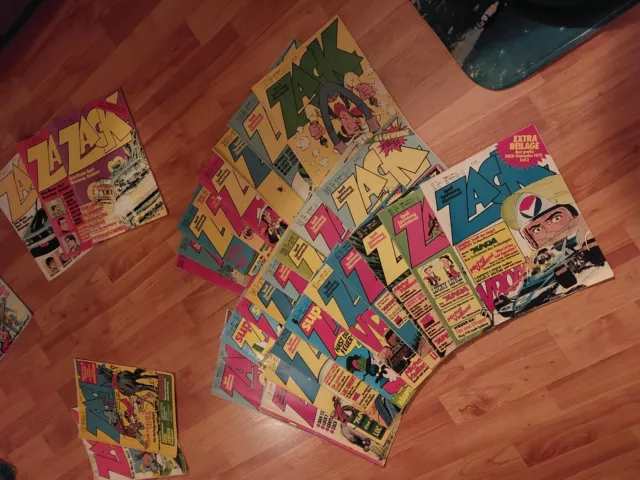  35 Stück Zack Comic Hefte, Konvolut, 70er Jahre, versch. Zustände gebraucht