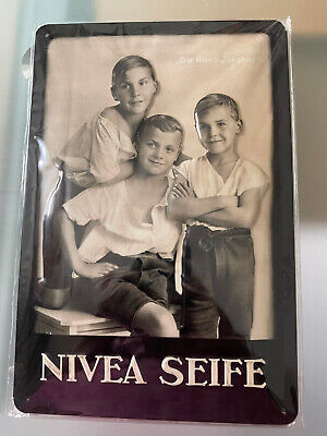 NIVEA Nivea Creme Blechschild Reklame Werbeschild  geprägt  ca 20 x 30 cm *1 