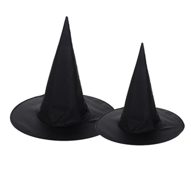 Negro Sombrero de bruja de Halloween Gorra de mago Sombreros de disfraces