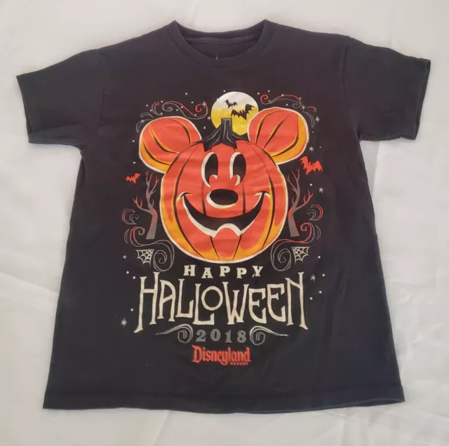 Disney Parks Halloween T Shirt Mickey Mouse 2018 Disneyland Child Size Medium