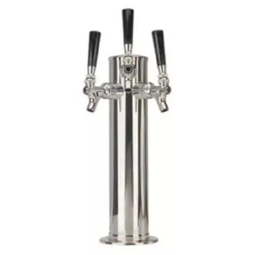 Micro Matic DS-133-PSS-W 3" Column Tower - Polished Stainless Steel - Air-Cooled