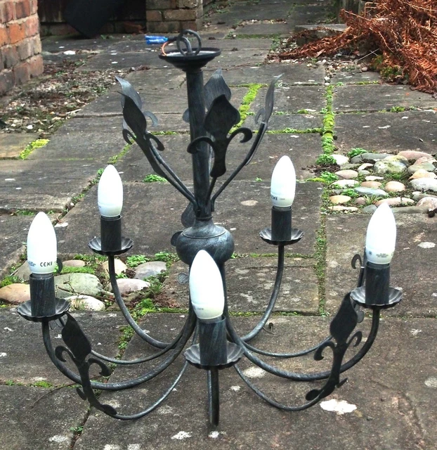 Metal vintage style chandelier