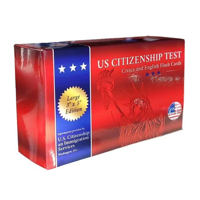 US CITIZENSHIP FLASH Cards 2023, 2024 Naturalization Test Study Guide