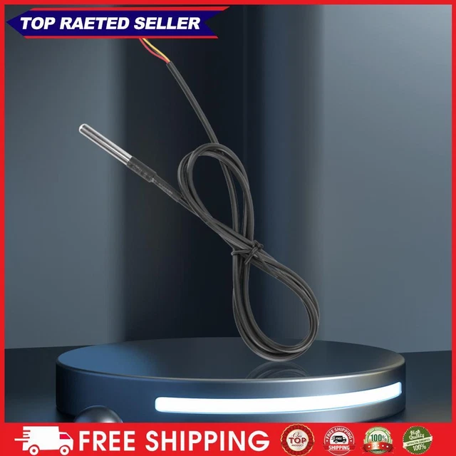 DS18B20 TEMPERATURE SENSOR Stainless Steel Waterproof 3.0V-5.5V (1m) £4 ...
