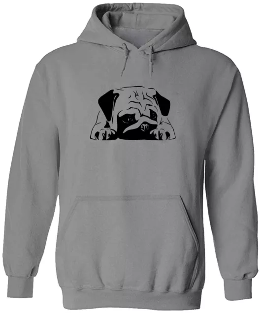 Big Pug Dog Cute Dog Lover Gift Pullover Hoodie Sweater Napping Sleeping Graphic