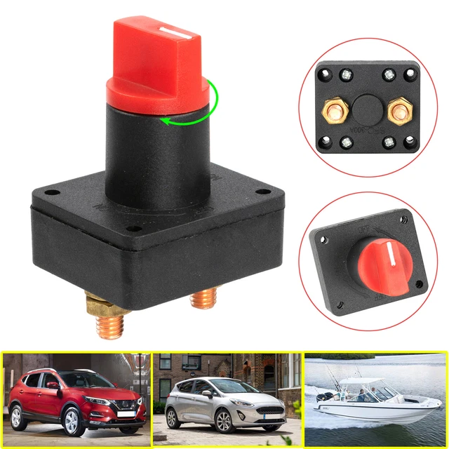 BATTERY ISOLATOR MASTER Disconnect Switch On/Off Marine Auto 12V For