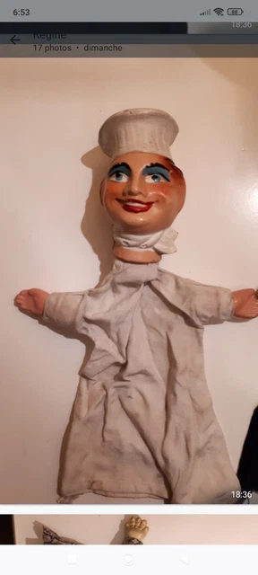 Marionnette Ancienne Mousquetaire - Personnage Vintage