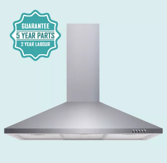 iivela IVCH90SS 90cm Chimney Cooker Hood in Stainless Steel 8003