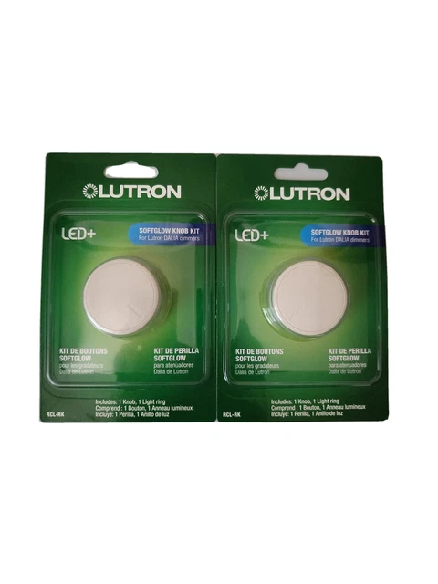 Lutron DALIA Light Almond Round SoftGlow Replacement Dimmer Knob Kit (2 Pk)
