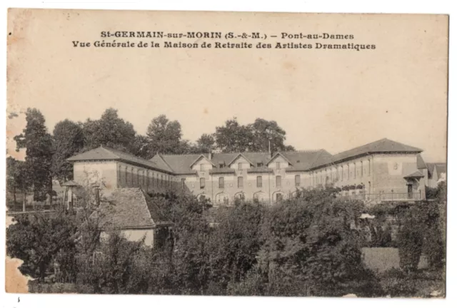 CPA 77 - SAINT GERMAIN SUR MORIN (Seine et Marne) - Pont aux Dames. Maison de...