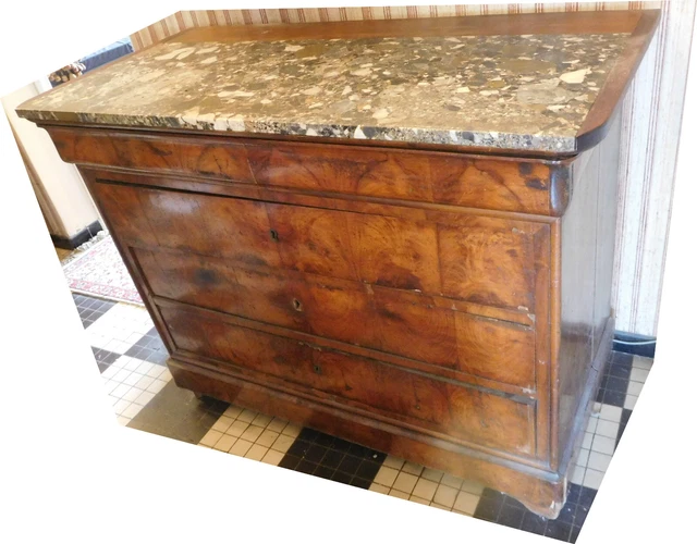 Commode Dessus Marbre Des Années 1930