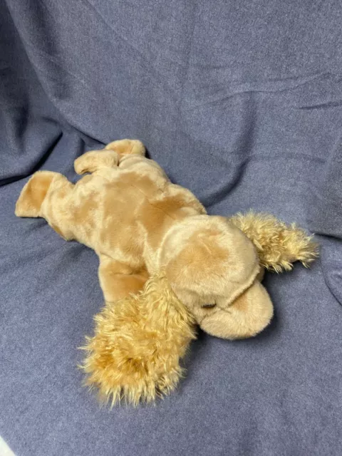 TY Beanie Buddy  2000 "Spunky" Tan Cocker Spaniel 13.5"  Long Furry Ears   MWMTs