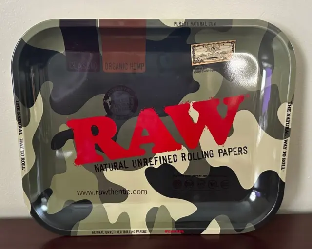 Raw Classic~Camo~ Large Rolling Tray~14 X 11~New
