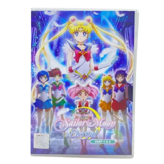 DVD Anime Sailor Moon Eternal: The Movie (Part 1 & 2) All Region ENGLISH DUBBED
