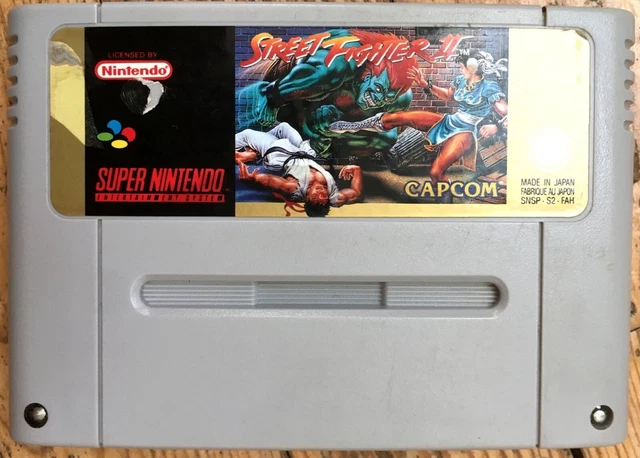 CARTOUCHE SEULE STREET Fighter 2 Super Nintendo Snes Pal Fah Fra ...