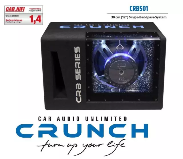 Croquer CRB501 30 CM (12 ") Simple Bandpass Système Subwoofer 1000 Watt