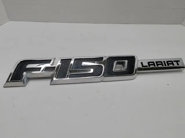 09-14 Ford F150 Lariat Name Plate Right Side Emblem OEM Used Part 9L34-16B114-GC
