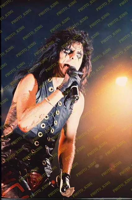 ALICE COOPER LIVE IN CONCERT Performing 1986 ORIGINAL RARE 35MM Color Slide LV30