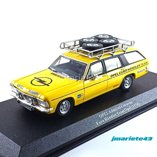 IXO-MODELS RAC418X.22 Masstab: 1/43 OPEL ADMIRAL B CARAVAN TEAM IRMSCHER RALLY A