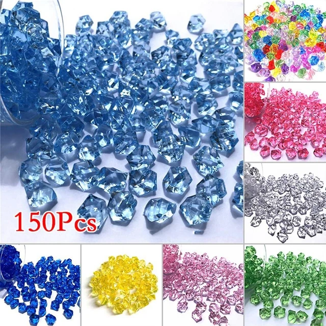 150 Faux Diamants Acrylique - Pierres Scintillantes Pour Décoration Vase