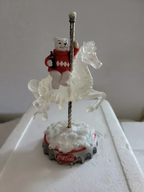 The Hamilton Collection Coca-Cola "Beary-Go-Round "Tasty Trotter" Figurine