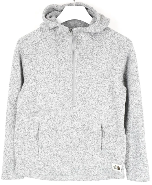 The North Face Felpa con Cappuccio Donna Piccolo Pullover Mezza Zip Collo Motivo