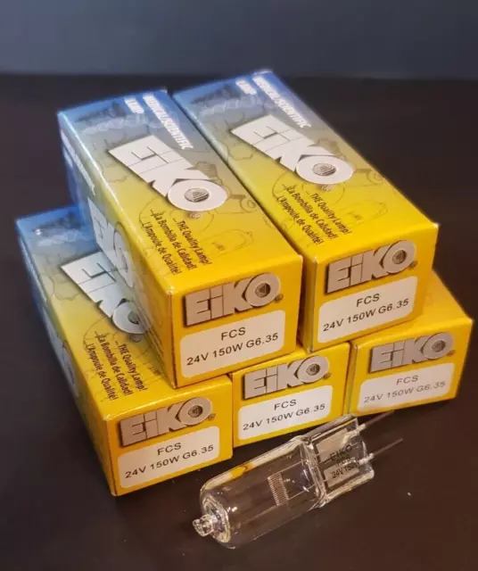 Eiko Bulbs FCS 24V 150W G6 .35    Set of 5 Bulbs