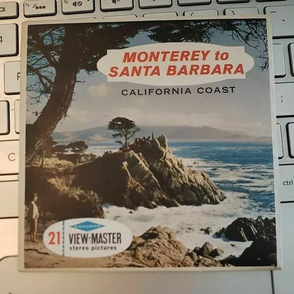 Sawyer's A186 Monterey to Santa Barbara California Coast viewmaster Reels Packet