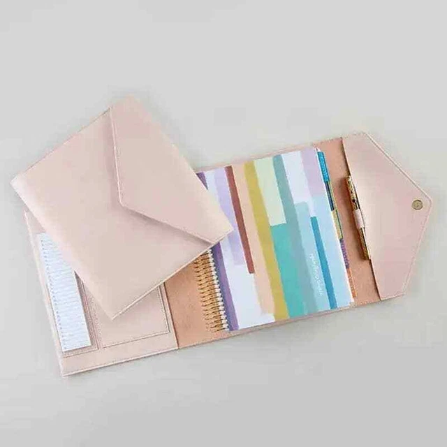 Erin Condren Blush Vegan Leather Folio Lifeplanner Agenda Binder A5