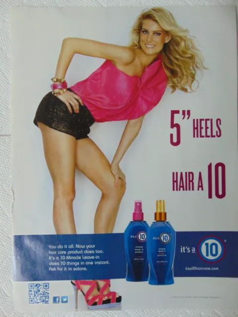 2013 IT'S A 10 Hair Care Sexy Gal 5" Heels art print ad