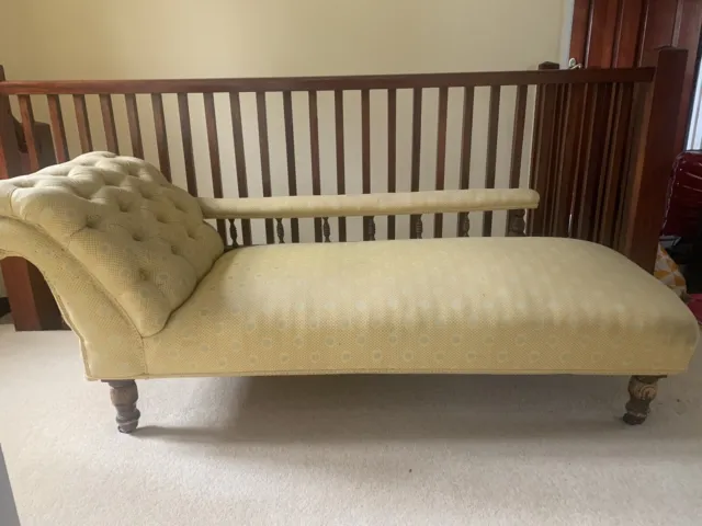 antique victorian chaise longue