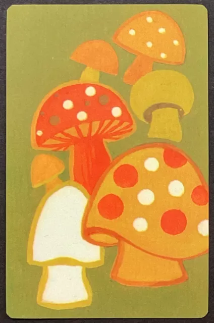 Mushrooms Vintage Single Swap Playing Card King Spades