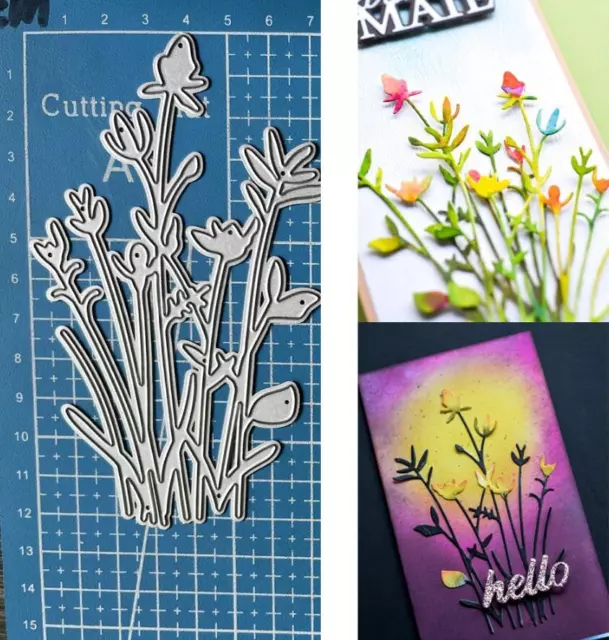 Flowers Leaves Metal Cutting Dies DIY Scrapbooking Embossing Paper Card Stencils