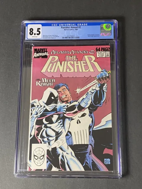 The Punisher Annual #2 CGC 8.5 First battle between MoonKnight and The Punisher