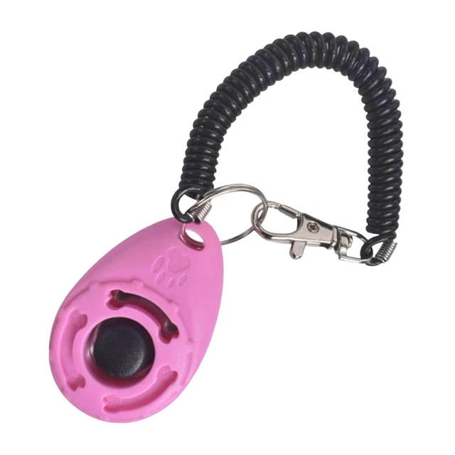 Clicker de comportamiento para perros, duradero, obediente, botón grande para