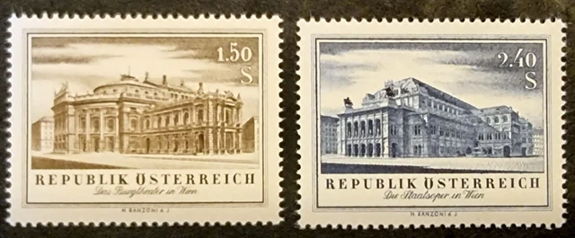 BRIEFMARKEN ÖSTERREICH 1955 ANK 1029 - 1030  , Postfrisch