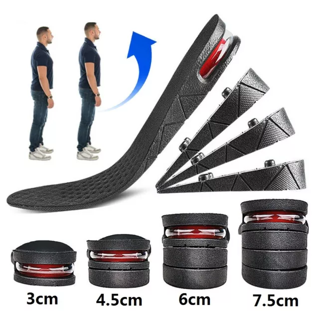 3/5/7/9cm Unisex Shoe Insert Taller Lift Height Up Increase Heel Height Insoles