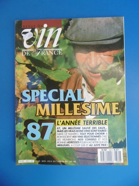 REVUE DU VIN DE FRANCE N°329 daté de 1988 - VINS - SPECIAL