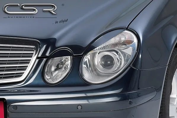 Coprifanghi CSR per Mercedes W211 Classe E 02-09 set mascherine vista cattivo