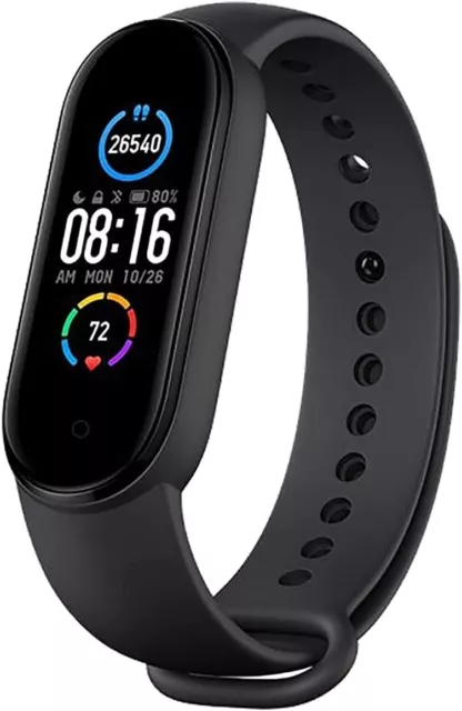 Xiaomi Mi Smart Band 5 - Pulsera de Actividad Negra Reloj Pulso Sueño Bluetooth