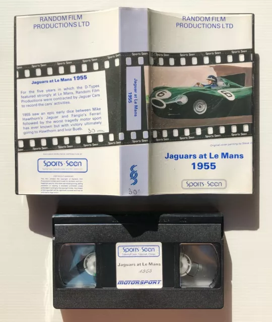 Rare Vhs 24 Heures Du Mans 1955 Jaguars (K7 Cassette Video) Sports Seen