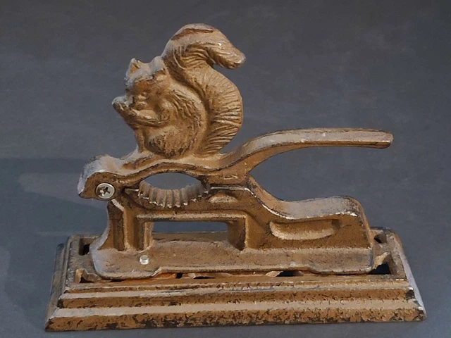 Antique Vintage Cast Iron Squirrel Nutcracker Nut Cracker