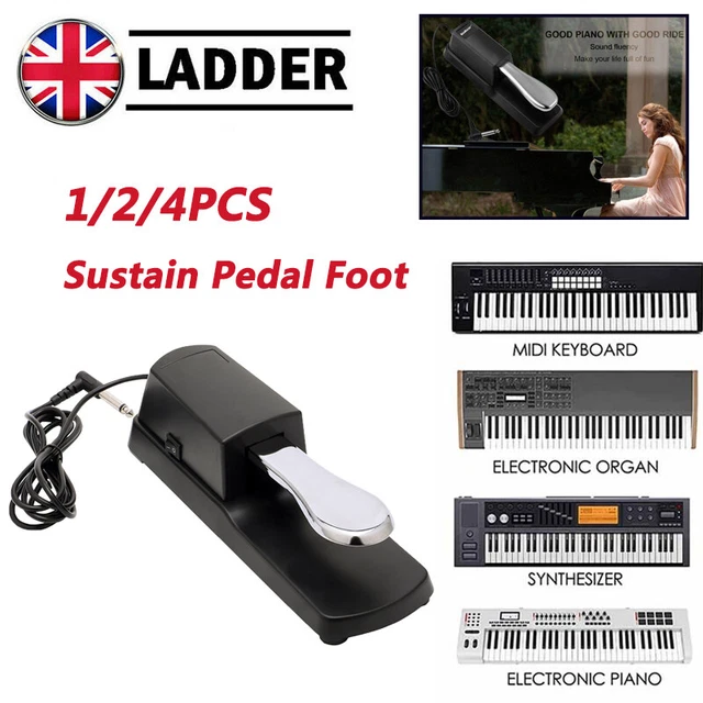 1/2/4X Universal Electronic Keyboard Sustain Pedal Foot for Casio Piano Keyboard