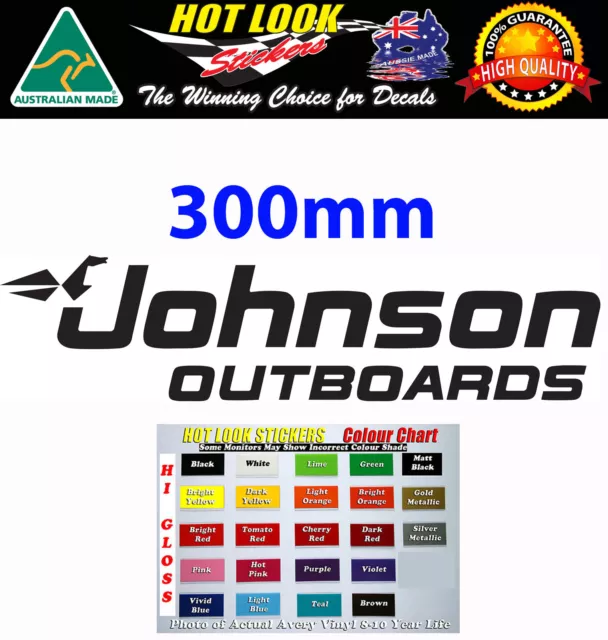 JOHNSON OUTBOARDS OUTBOARD MOTOR Vinyl Decal / Sticker Fishing SKI Boat