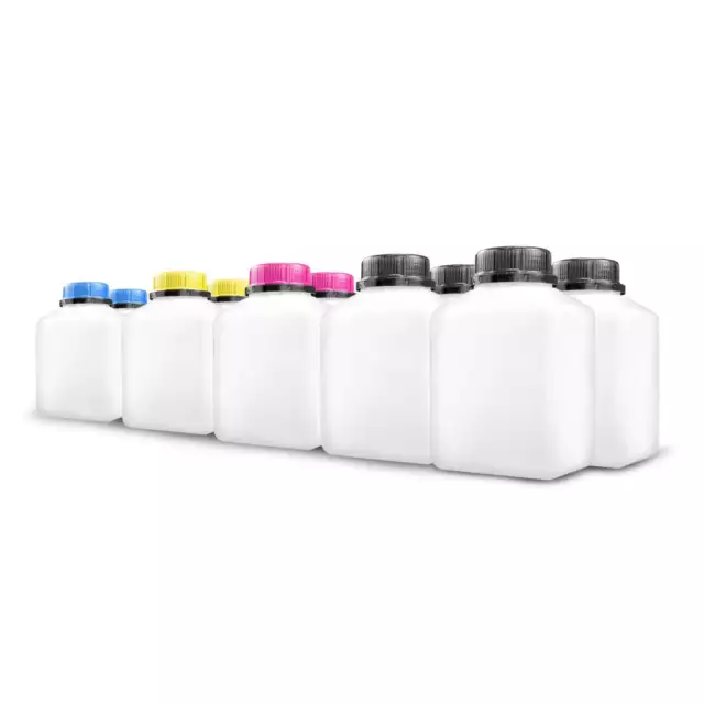 10x Nachfülltoner + Chips für OKI ES 6410 Set Powder Toner Nachfüllpulver CMYK