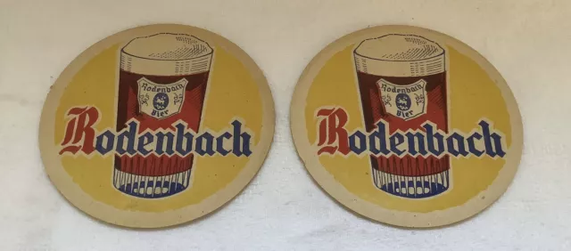 2 Anciens  sous-bocks  bière RODENBACH coaster Bierdeckel ,occasion