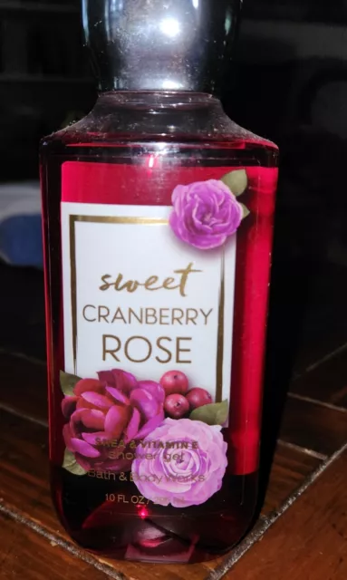 Bath & Body Works Sweet Cranberry Rose Shower Gel 10oz  Discontinued Body Wash